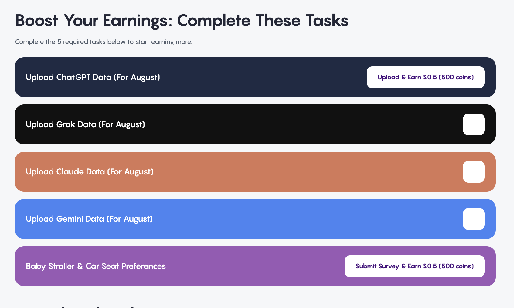 Surf upload tasks