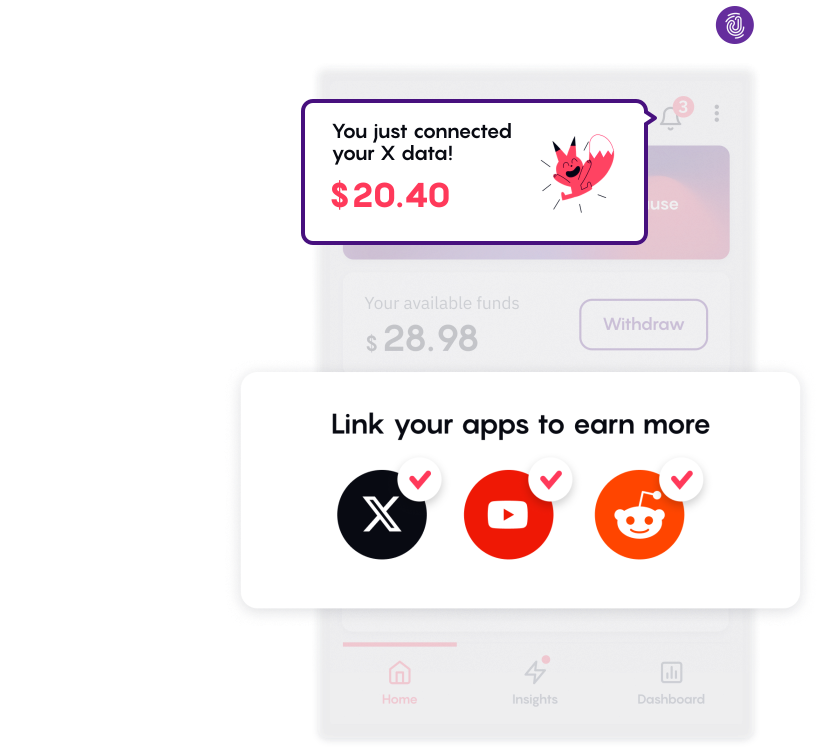 Apps and payout screen